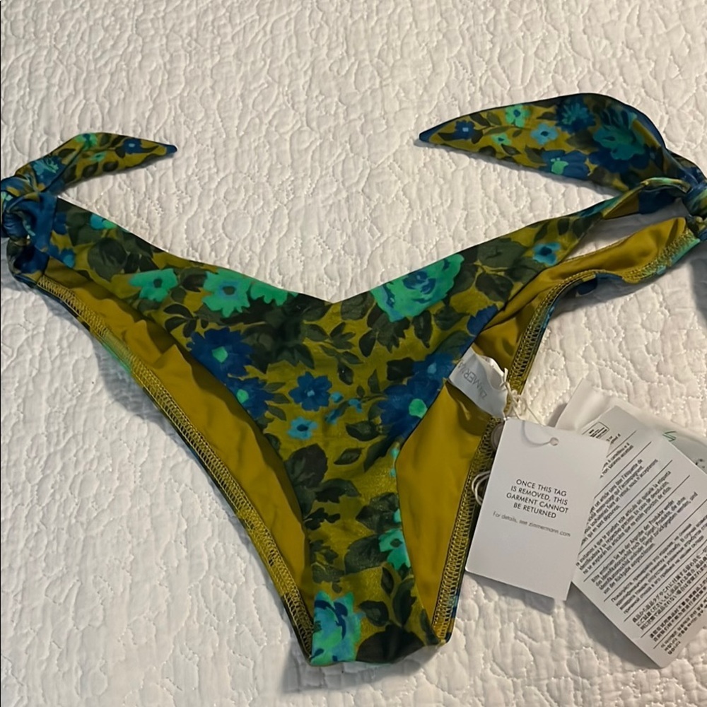 Zimmermann Green and Blue Bikini Bottom
